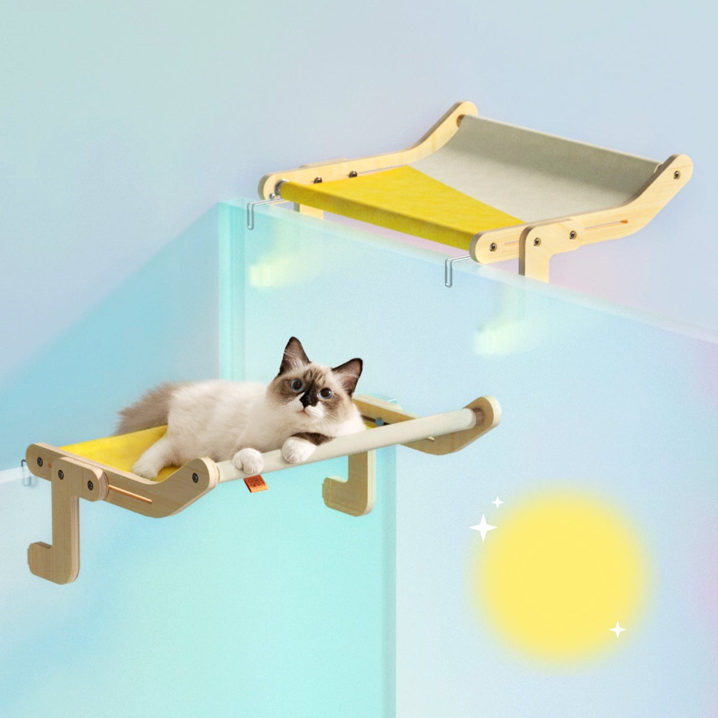 Fensterliege für Katzen – Stylisch, Stabil & Gemütlich | Mewoofun®