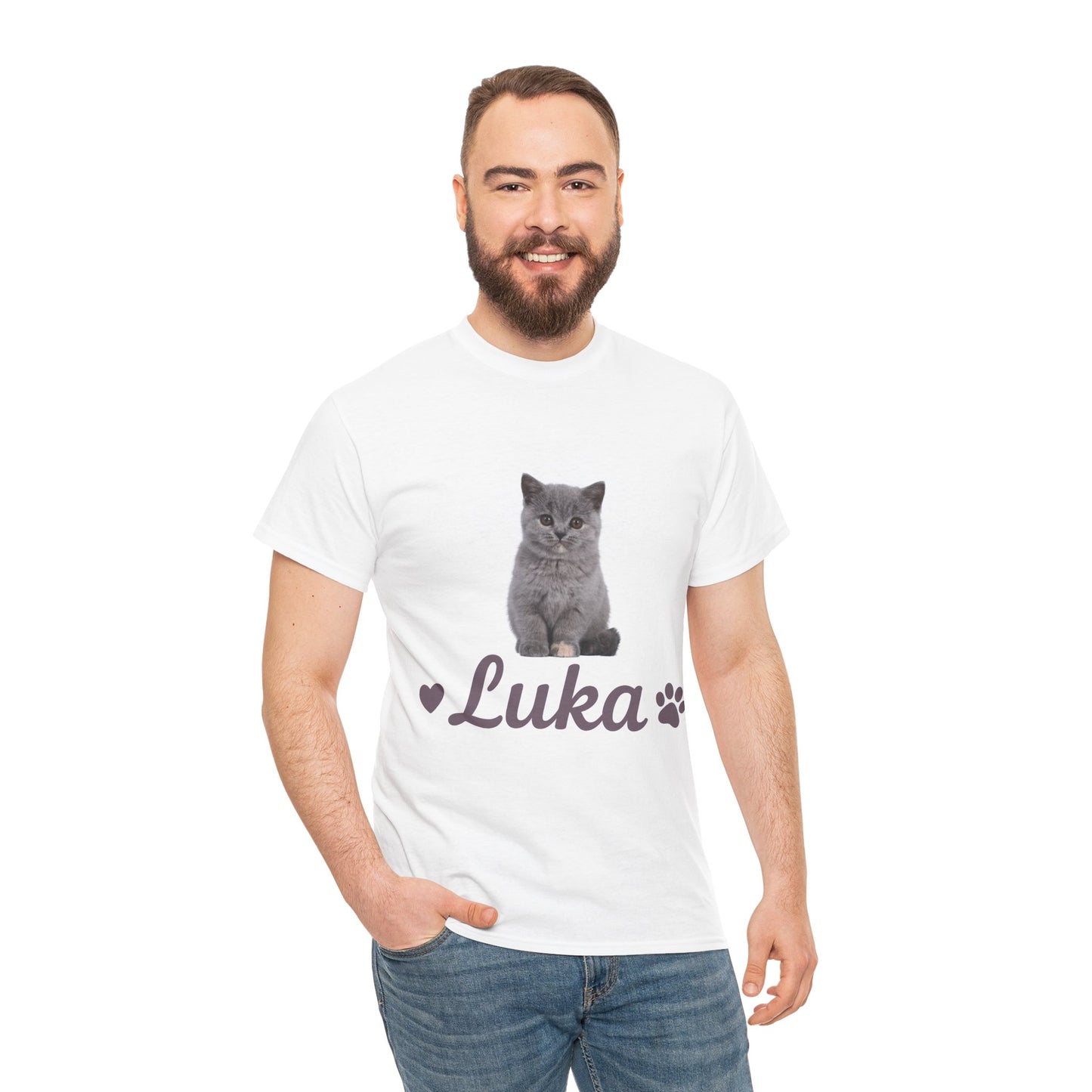 BichouShop – Unisex Heavy Cotton T-Shirt mit Haustier-Motiv