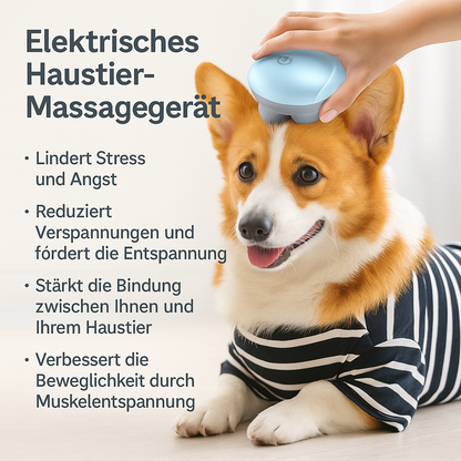 Bichoushop™ Elektrisches Haustier-Massagegerät – Für Katzen & Hunde