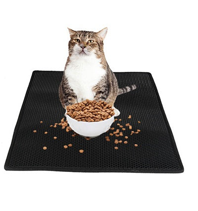 Bienenwaben-Katzenstreumatte – Doppellagig, Wasserdicht & Umweltfreundlich