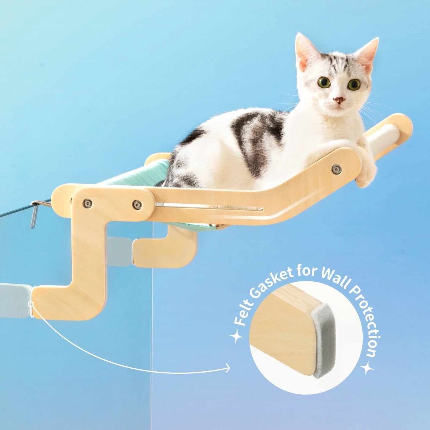 Fensterliege für Katzen – Stylisch, Stabil & Gemütlich | Mewoofun®