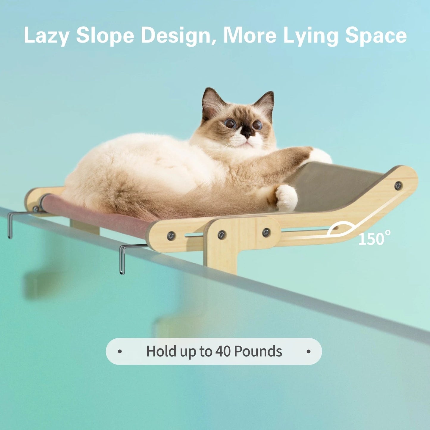 Fensterliege für Katzen – Stylisch, Stabil & Gemütlich | Mewoofun®