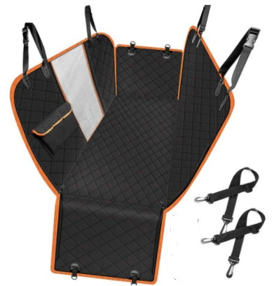 BichouShop – Wasserdichte Rücksitzauflage für Hunde (mit Netzfenster & Anti-Rutsch-Beschichtung)