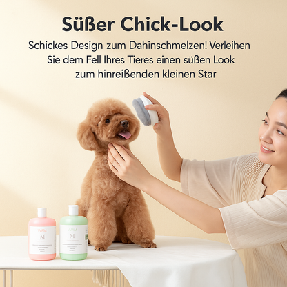 Bichoushop™ Elektrische Dampfbürste für Katzen & Hunde – Kabellos & Multifunktional