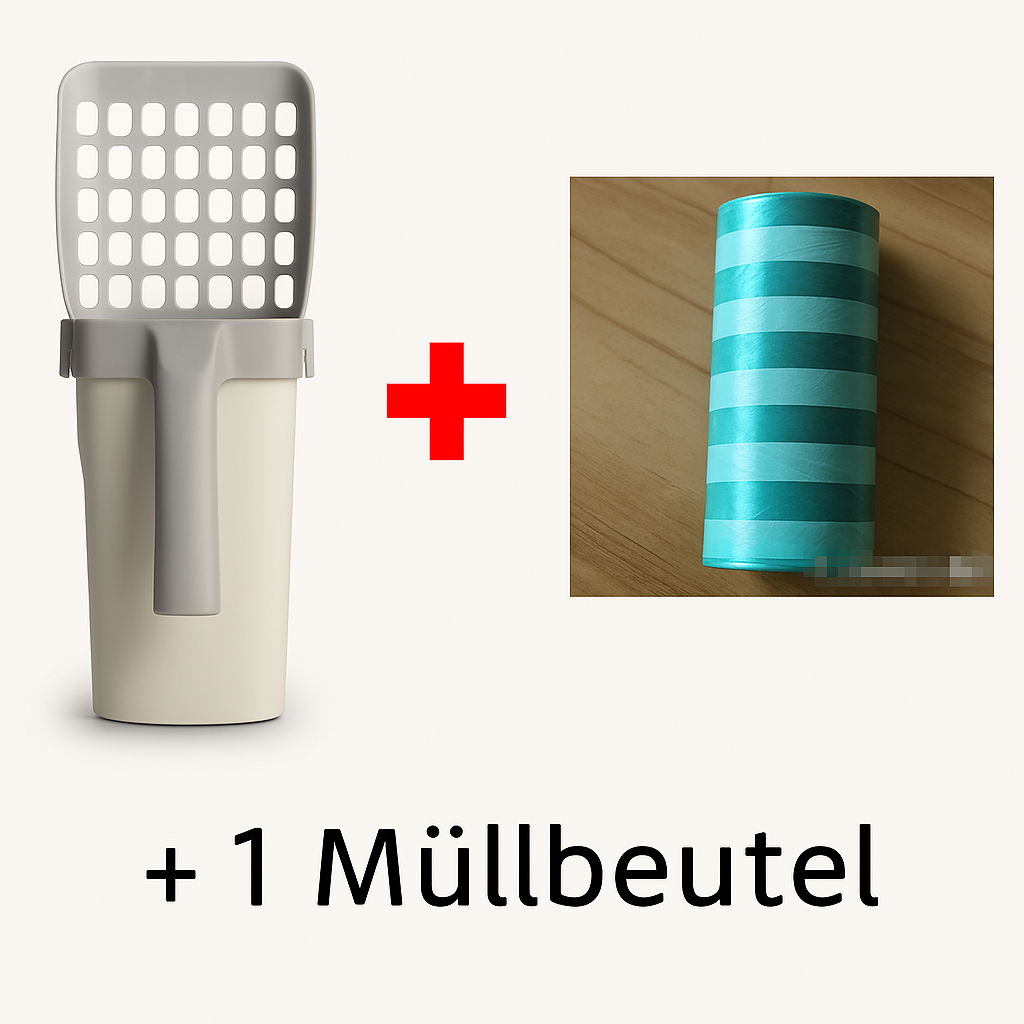 Bichoushop® – Lazy Cat Streuschaufel-Set