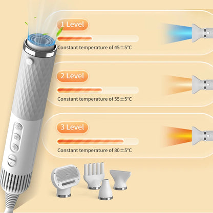 BichouShop – 2-in-1 Haustier-Haartrockner & Bürste für Hunde und Katzen