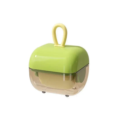 Bichoushop wiederverwendbare grüne Fusselrolle mit Schutzhülle und Silikonschlaufe zur Entfernung von Tierhaaren
