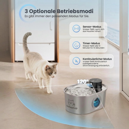Premium Edelstahl Trinkbrunnen für Katzen & Hunde – 3,2L