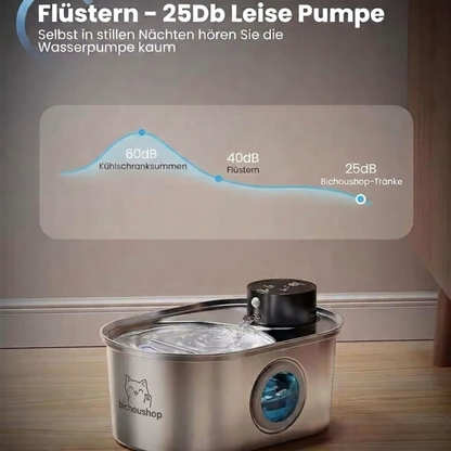 Premium Edelstahl Trinkbrunnen für Katzen & Hunde – 3,2L