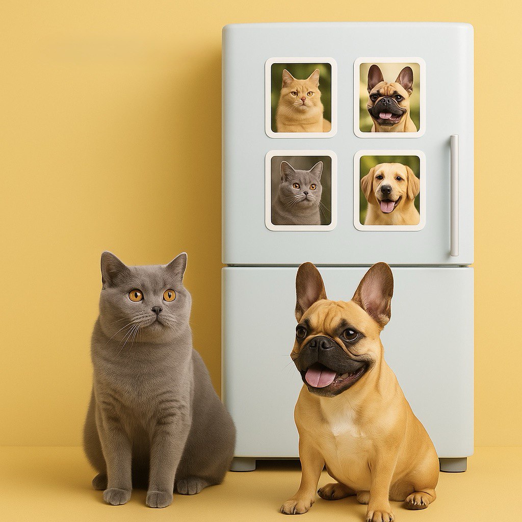 Personalisierter Haustier-Fotomagnet
